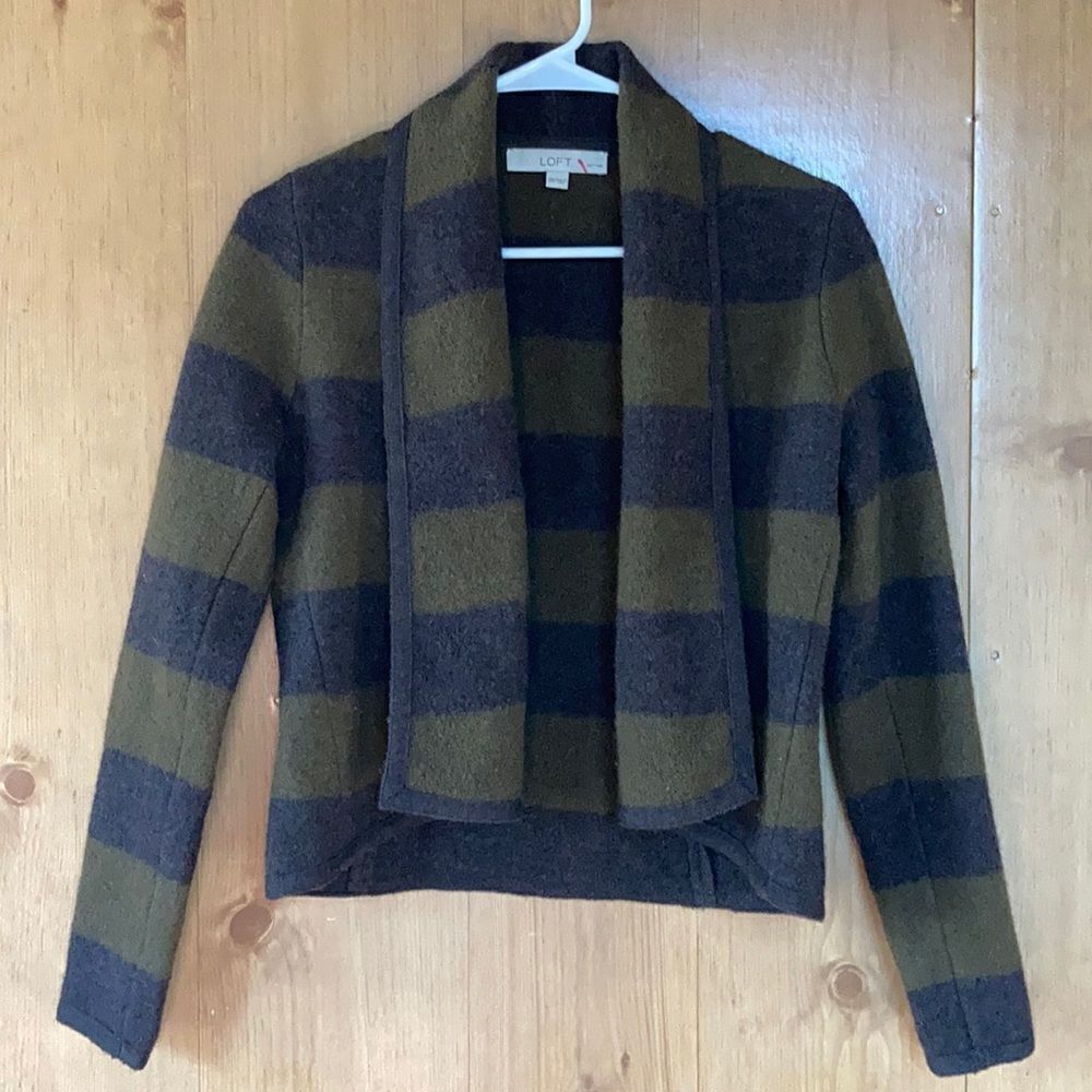 Ann Taylor Loft open front Merino Cardigan